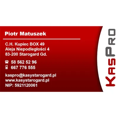 KasPro Piotr Matuszek Kasy Fiskalne Starogard Gdański